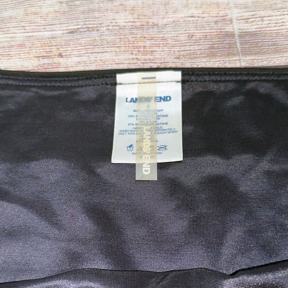 Lands' End Black Hipster Bikini Bottom Size 8 - Picture 4 of 7